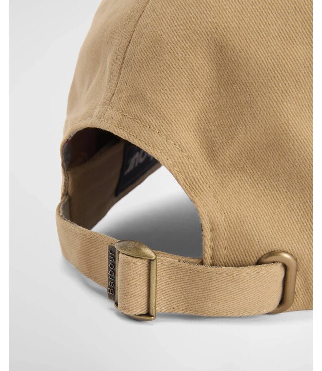 Barbour Sports Cap, Katoen, Model Langdale, Sandstone / Navy