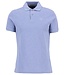 Barbour Polo, Korte Mouw, Pique Katoen, Lichtblauw met Tartan Accenten