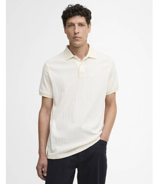 Barbour Barbour, Polo, Korte Mouw, Model Harwell, Whisper White