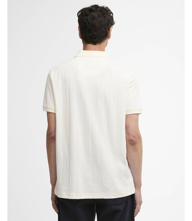 Barbour Polo, Korte Mouw, Model Harwell, Whisper White