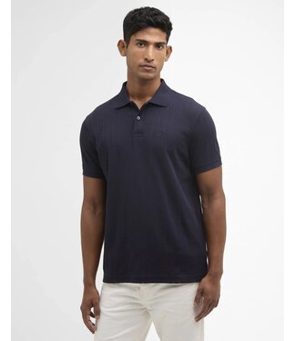 Barbour Barbour, Polo, Korte Mouw, Model Harwell, Gebreid Katoen, Navy