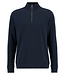Barbour Half-Zip, Sweater, Interlock Pique Katoen, Navy, Donkerblauw