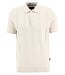 Barbour Polo, Korte Mouw, Model Wellburn, Gebreid Katoen, Oatmeal, off-White