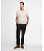 Barbour Polo, Korte Mouw, Model Wellburn, Gebreid Katoen, Oatmeal, off-White