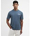 Barbour T-Shirt, Katoen, Korte Mouw, Model Packling Relaxed Fit, Graphic op de achterkant, Dusk Blue