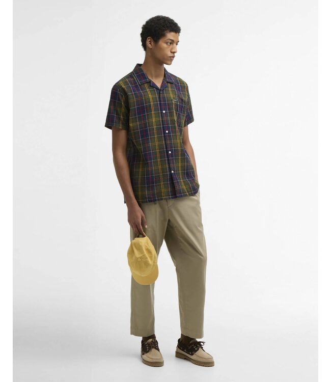 Barbour Overhemd / Shirt, Korte Mouw,  Relaxed Fit, Seersucker Katoen,  Classic Tartan