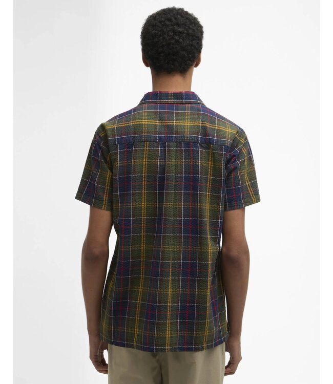 Barbour Overhemd / Shirt, Korte Mouw,  Relaxed Fit, Seersucker Katoen,  Classic Tartan