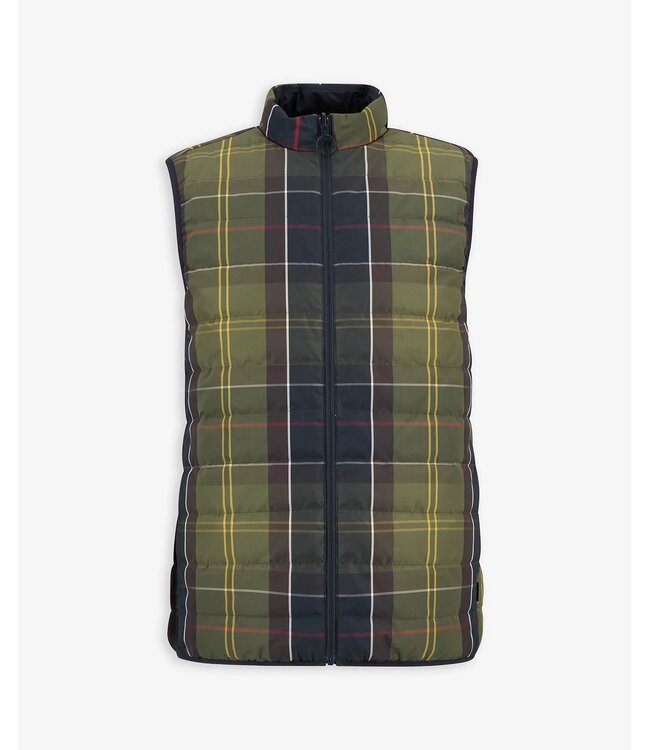 Barbour Bodywarmer met Rits, Reversible, Classic Tartan / Navy