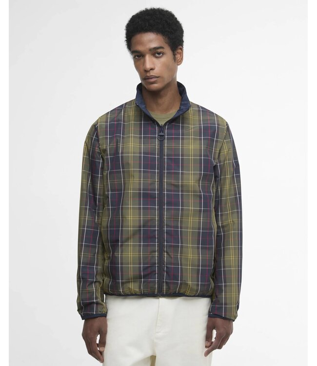 Barbour Jacket / Jas, Model, Korbel, Waterproof,  Reversible, Classic Tartan / Navy