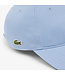 Lacoste Pet / Cap Twill Katoen, Logo aan Zijkant, Unisex, Lichtblauw