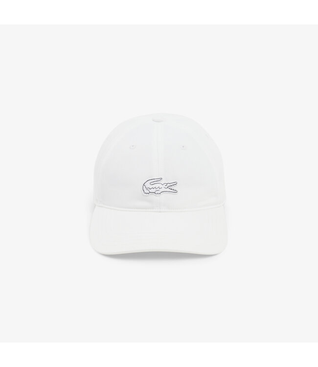 Lacoste Pet / Cap Keper Katoen, Front Logo, Ton sur Ton, Unisex, Wit
