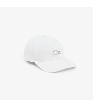 Lacoste Lacoste Pet / Cap Keper Katoen, Front Logo, Ton sur Ton, Unisex, Wit