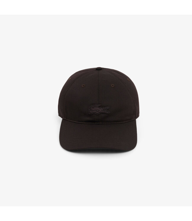 Lacoste Lacoste Pet / Cap Keper Katoen, Front Logo, Ton sur Ton, Unisex, Bruin