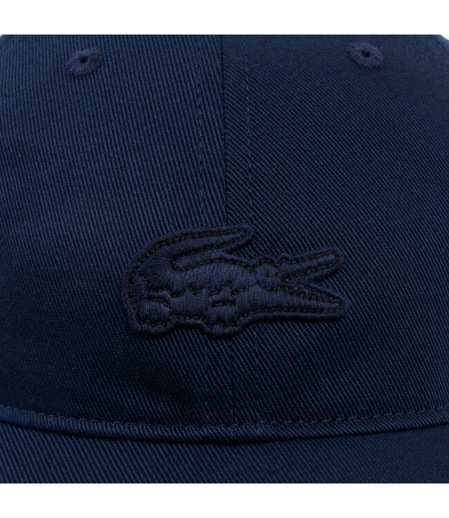Lacoste Pet / Cap Keper Katoen, Front Logo, Ton sur Ton, Unisex, Donkerblauw