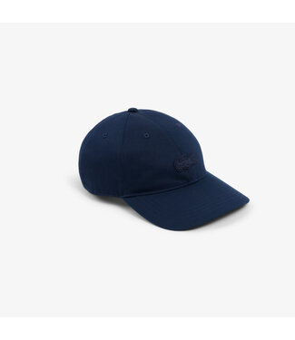 Lacoste Lacoste Pet / Cap Keper Katoen, Front Logo, Ton sur Ton, Unisex, Donkerblauw