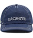 Lacoste Heritage Pet / Cap Katoen, Donkerblauw met Logo / Opschrift