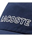 Lacoste Heritage Pet / Cap Katoen, Donkerblauw met Logo / Opschrift
