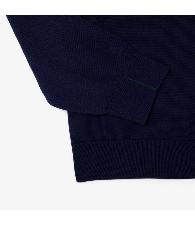 Lacoste Vest met Rits, Jersey Katoen, Regular Fit, Donkerblauw