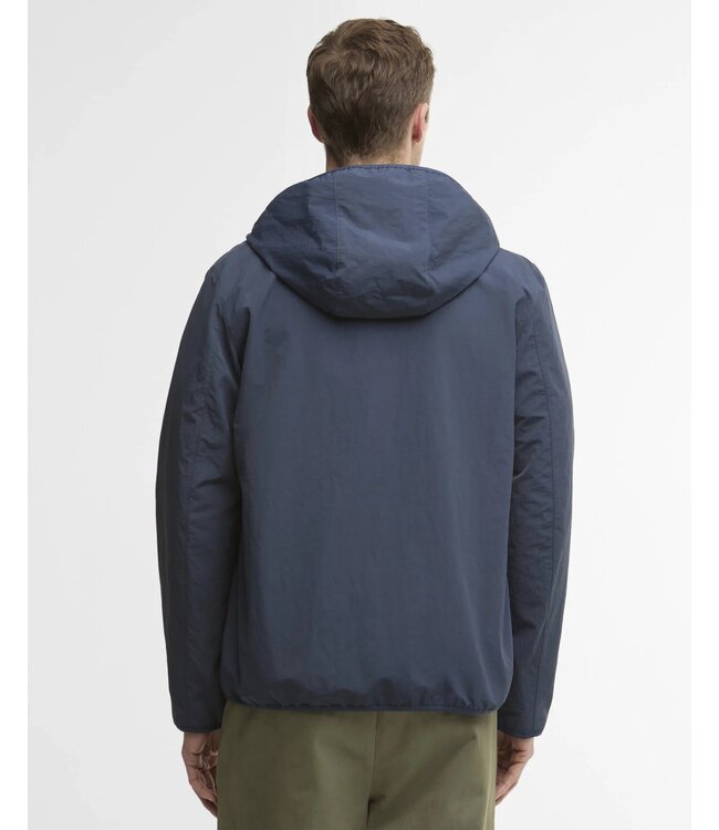 Barbour Jacket / Jas met Capuchon, Model, Kemble, Waterproof, Reversible, Classic Tartan / Navy