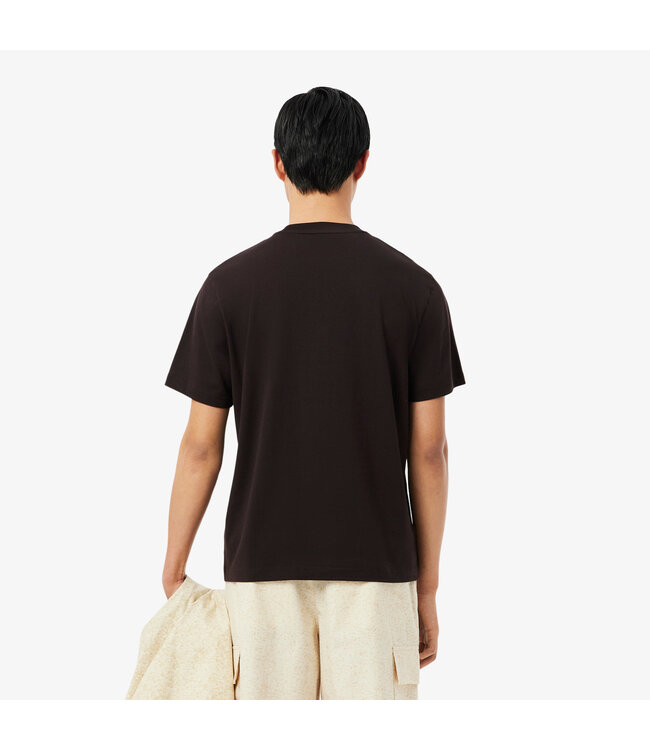 Lacoste T-Shirt, Korte Mouw, Bruin