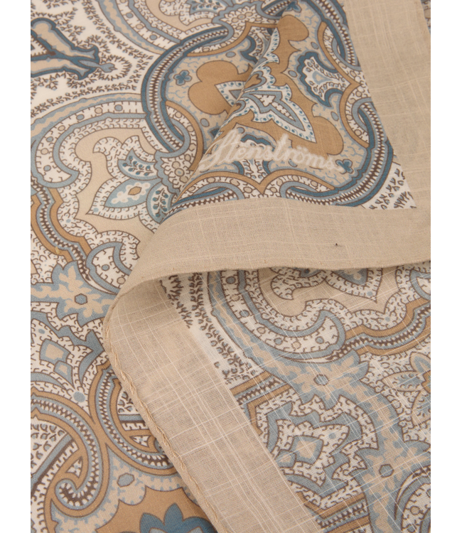 Stenstroms Bandana, Katoen, 70 x 70, Beige met Print One Size