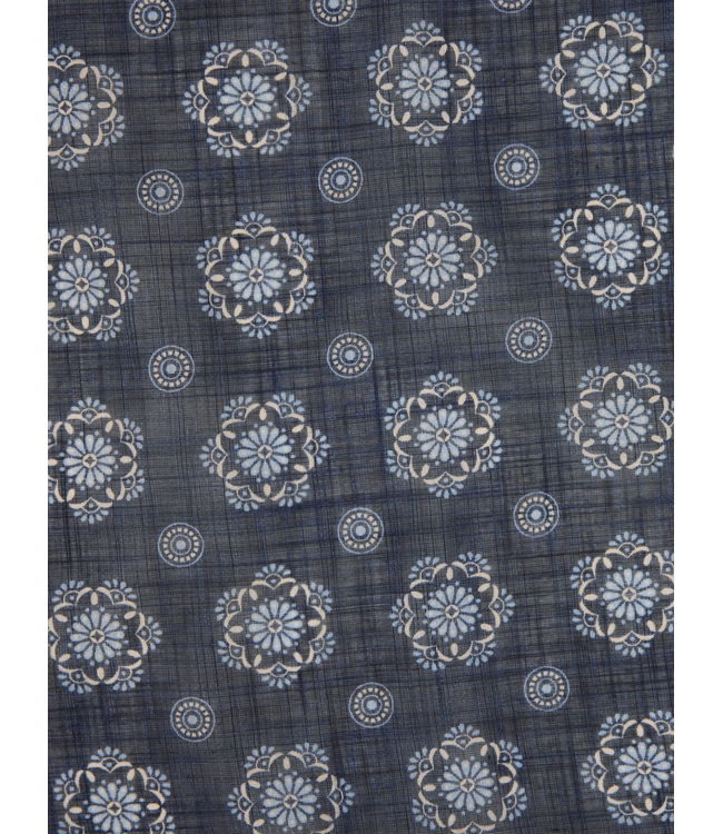 Stenstroms Bandana, Katoen, 70 x 70, Donkerblauw met Print One Size