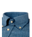 Stenstroms Overhemd, Lange Mouw, Button Down Kraag, Flanel, Blauw, Slimline