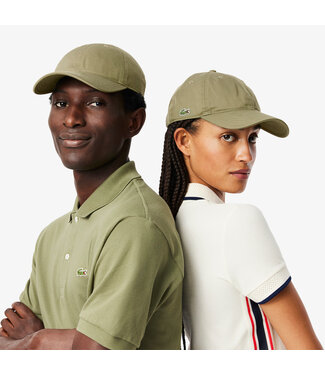 Lacoste Lacoste Pet / Cap Twill Katoen, Logo aan Zijkant, Unisex, Khaki