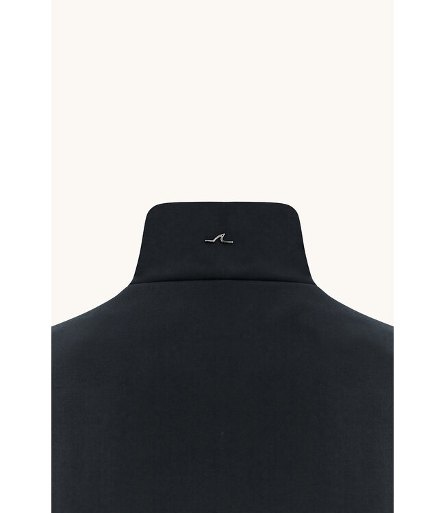 Paul & Shark Hybrid Vest met Rits, Wol, Zijde, Green Storm System® Loro Piana Fabric, Donkerblauw