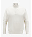 Paul & Shark Paul & Shark, Trui, Half-Zip, Merino Summer Wool, Roomwit met Beige Accenten