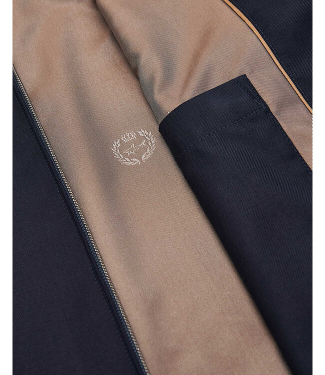 Paul & Shark Hybrid Vest met Rits, Wol, Zijde, Green Storm System® Loro Piana Fabric, Donkerblauw