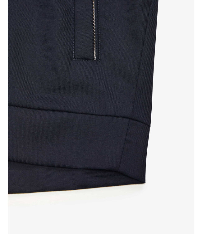 Paul & Shark Hybrid Vest met Rits, Wol, Zijde, Green Storm System® Loro Piana Fabric, Donkerblauw