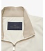 Paul & Shark Vest met Rits, Hybrid, Windstopper, Wol, Typhoon Platinum, Almond, Roomwit met Suede Accenten
