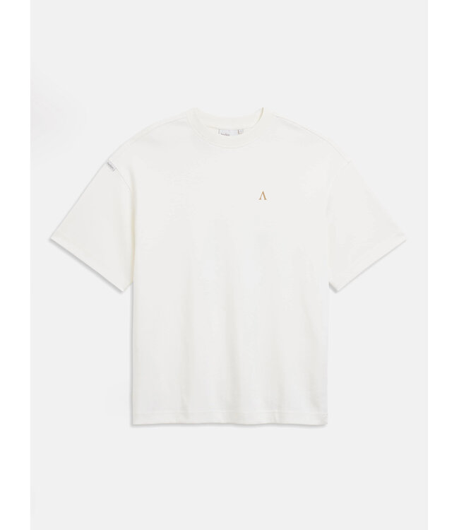 Aeden T-Shirt, Katoen, Oversized, Korte Mouw, Rugprint, Neo Tee, Off-White