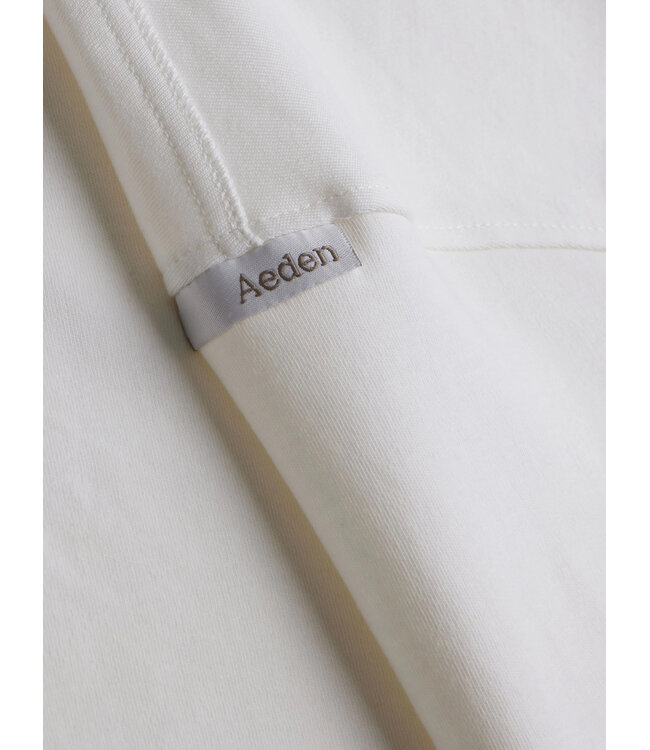 Aeden T-Shirt, Katoen, Oversized, Korte Mouw, Rugprint, Neo Tee, Off-White