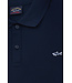 Paul & Shark Polo, Korte Mouw, Pique Katoen, Uni Donkerblauw, Shark Logo