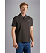 Paul & Shark Polo, Korte Mouw, Pique Katoen, Uni Taupe, Shark Logo
