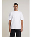 Aeden T-Shirt, Katoen, Oversized, Korte Mouw, Rugprint, Orzian Tee, Off-White