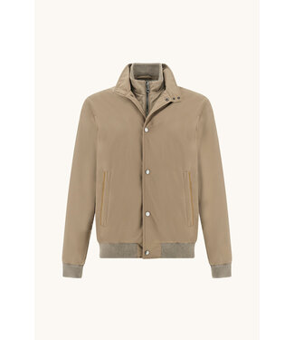 Paul & Shark Paul & Shark, Hybrid Jas / Vest met Rits, Typhoon® Platinum Jacket, Taupe