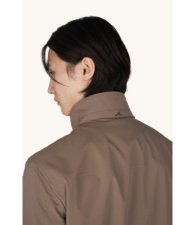 Paul & Shark Hybrid Jas / Vest met Rits, Typhoon® Platinum Jacket, Taupe