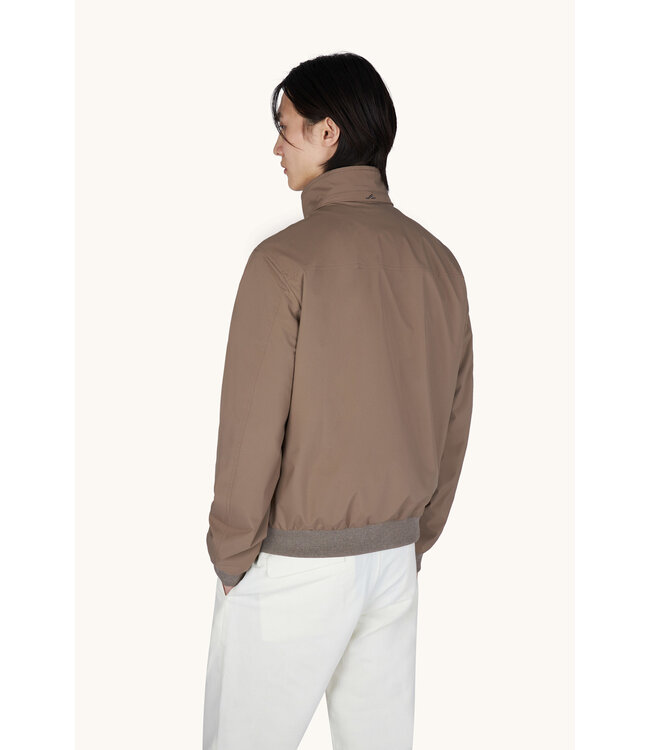 Paul & Shark Hybrid Jas / Vest met Rits, Typhoon® Platinum Jacket, Taupe