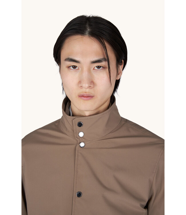 Paul & Shark Hybrid Jas / Vest met Rits, Typhoon® Platinum Jacket, Taupe