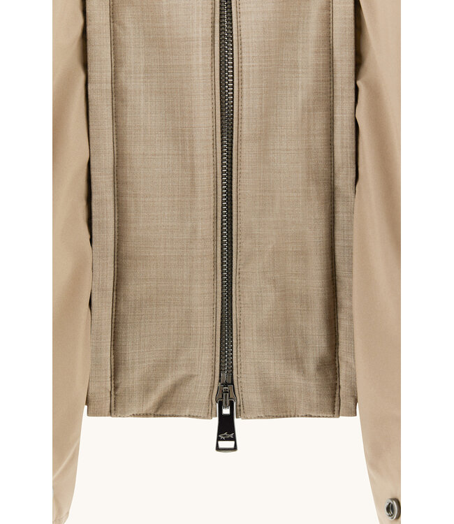 Paul & Shark Hybrid Jas / Vest met Rits, Typhoon® Platinum Jacket, Taupe