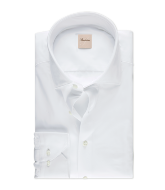 Stenstroms Stenstroms, Overhemd, Lange Mouw, Stretchfabric Jersey, Wit, Slimline
