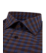 Stenstroms Overhemd, Lange Mouw, Casual, Katoen, Bruin Blauw Geruit, Regular Fit