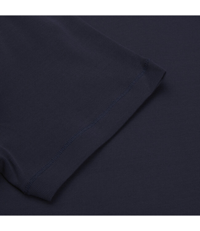 Stenstroms Polo, Korte Mouw, Jersey Katoen, Donkerblauw