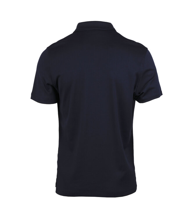 Stenstroms Polo, Korte Mouw, Jersey Katoen, Donkerblauw