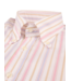 Stenstroms Overhemd, Lange Mouw, Casual, Oxford, Twofold Katoen, BD Kraag, Lichtroze, Beige, Lichtblauw, Gestreept, Slimline