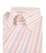 Stenstroms Overhemd, Lange Mouw, Casual, Oxford, Twofold Katoen, BD Kraag, Lichtroze, Beige, Lichtblauw, Gestreept, Regular Fit