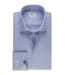 Stenstroms Overhemd, Lange Mouw, Twill Katoen, Blauw, Micro Pied de Poule Print, Tailored Fit